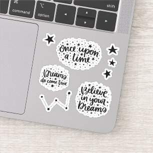 Stars & Constellations Once On a Time Gezegden Sticker