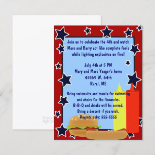 Stars Cookout Uitnodiging