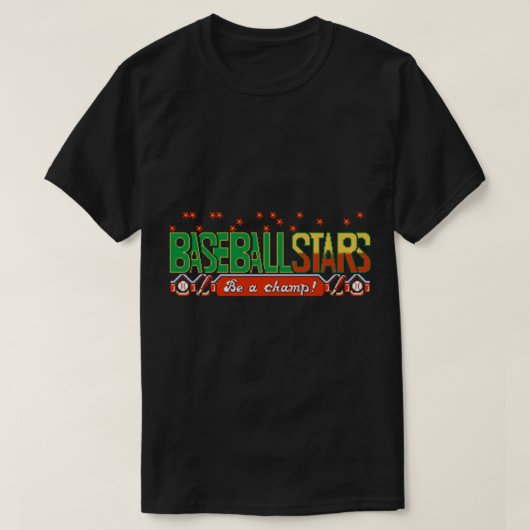 Stars De Baseball (Écran De Titre NES) T-Shirt Cla (Design devant)