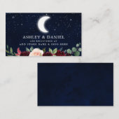 Stars de lune céleste Carte d'enregistrement Maria (Devant / Derrière)