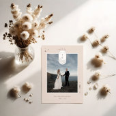 Stars de lune céleste Monogramme Boho Merci Photo