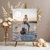 Stars de lune céleste Monogramme Mariage de bienve