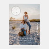 Stars de lune céleste Monogramme Mariage de bienve (Recto)