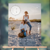 Stars de lune céleste Monogramme Mariage de bienve (Neutre)