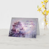 Stars de nuit Snowtree Carte de Noël (Fleur jaune)