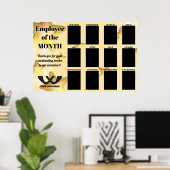 stars employee of the month 4X6 photo display Poster (Thuiskantoor)