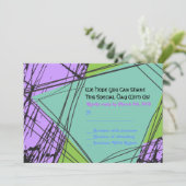 Stars en détresse Bar Bat mitzvah Invitation Répon (Debout devant)