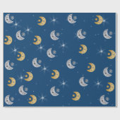 Stars en moons Gift Wrap Cadeaupapier (Vlak)