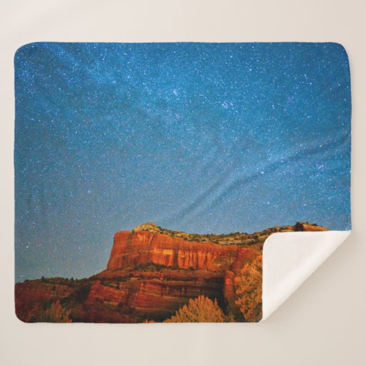 Stars en Red Rock Sherpa Deken (Voorkant (horizontaal))
