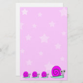 Stars en slakken briefpapier (Voorkant / Achterkant)