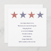 Stars en Stripes 4e juli Kaart (Voorkant / Achterkant)