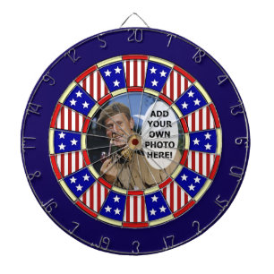 Stars en Stripes American Add Custom Photo Dartbord
