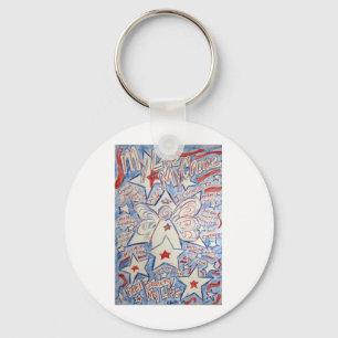 Stars en Stripes Angel Sleutelhanger