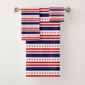 Stars en Stripes Bath Towel Set Bad Handdoek (Insitu)
