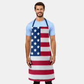 Stars en Stripes Classic USA Flag Schort (Gedragen)