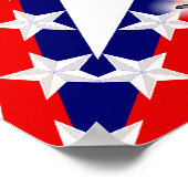 Stars en Stripes Gamefowl Poster (Hoek)