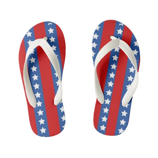 Stars en Stripes Kinder ontwerp Kinder Teenslippers (Voetbed)