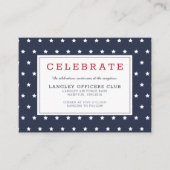 Stars en Stripes Patriottic Army Inser Informatiekaartje (Voorkant)