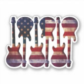 Stars en Stripes uit de VS Sticker (Voorkant)