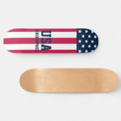 Stars en Stripes US Flag Custom Skateboard (Horizontaal)