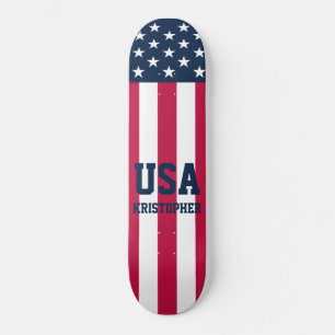 Stars en Stripes US Flag Custom Skateboard