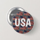 Stars en Stripes USA Patriotic Flag Ronde Button 5,7 Cm (Voorkant /achterkant)