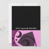 Stars et Lune Invitation Anniversaire (Dos)