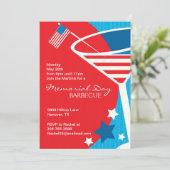 Stars et Stripes Martini Invitations (Debout devant)