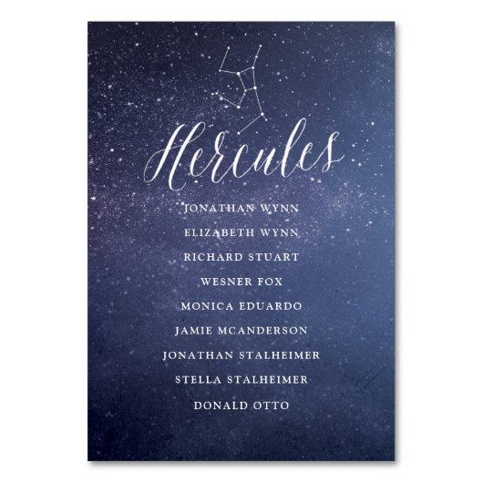 Stars Galaxy Mariage Siège Carte Hercules (Par défaut)