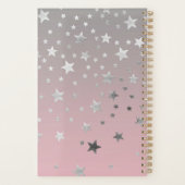 Stars Gris Rose Ombre Design Chic Moderne (Dos)