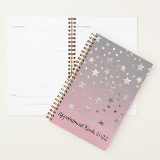 Stars Gris Rose Ombre Design Chic Moderne (Devant avec enveloppe)