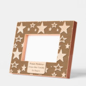 Stars Happy Holidays Engravé Cadre (Gauche)