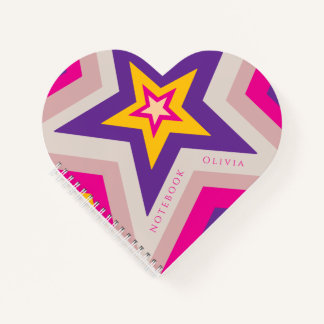 Stars in colourful formation Spiral Notebook Notitieboek