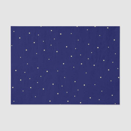 Stars in Midnight Blue Sky fantastisch Tissuepapier (Voorkant)