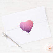 Stars In Pink Space Hart Sticker (Envelop)