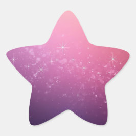 Stars In Pink Space Ster Sticker