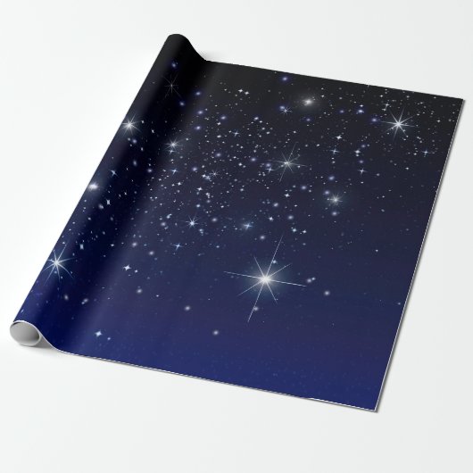 STARS IN RUIMTE CADEAUPAPIER (Uitgerold)