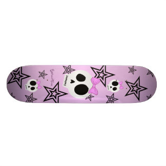 Stars in schedeldek skateboard