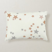 Stars kussen in neutraal roze en grijs