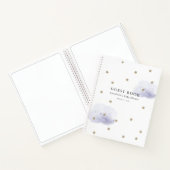 Stars & Lavender Clouds Baby shower Guest Book Notitieboek (Binnen)