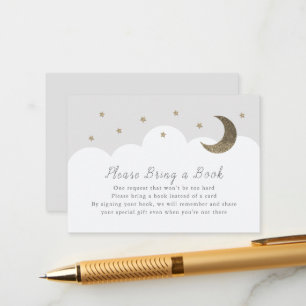 Stars, maan en wolken grijs alsjeblieft, breng een informatiekaartje