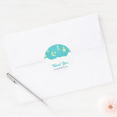 Stars Moon & Clouds Baby shower Favoriser Stickers (Enveloppe)