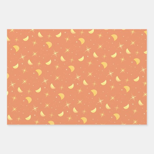 Stars & Moons Cadeaupapier - Design Set 2 (Voorkant 2)