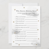 Stars & Nuages Qui Connaît Maman Douche Gray Carte (Devant)