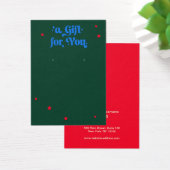 Stars of Christmas Earring Display Kaart (Bureau)