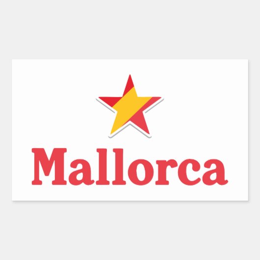 Stars of Spain – Mallorca Rechthoekige Sticker (Voorkant)