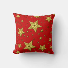 Stars on Red background Pillow Kussen