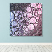 Stars orbs en cirkels abstract ontwerp canvas afdruk (Insitu (Houten vloer))