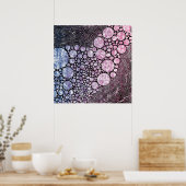 Stars orbs en cirkels abstract ontwerp poster (Keuken)