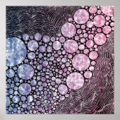 Stars orbs en cirkels abstract ontwerp poster (Voorkant)